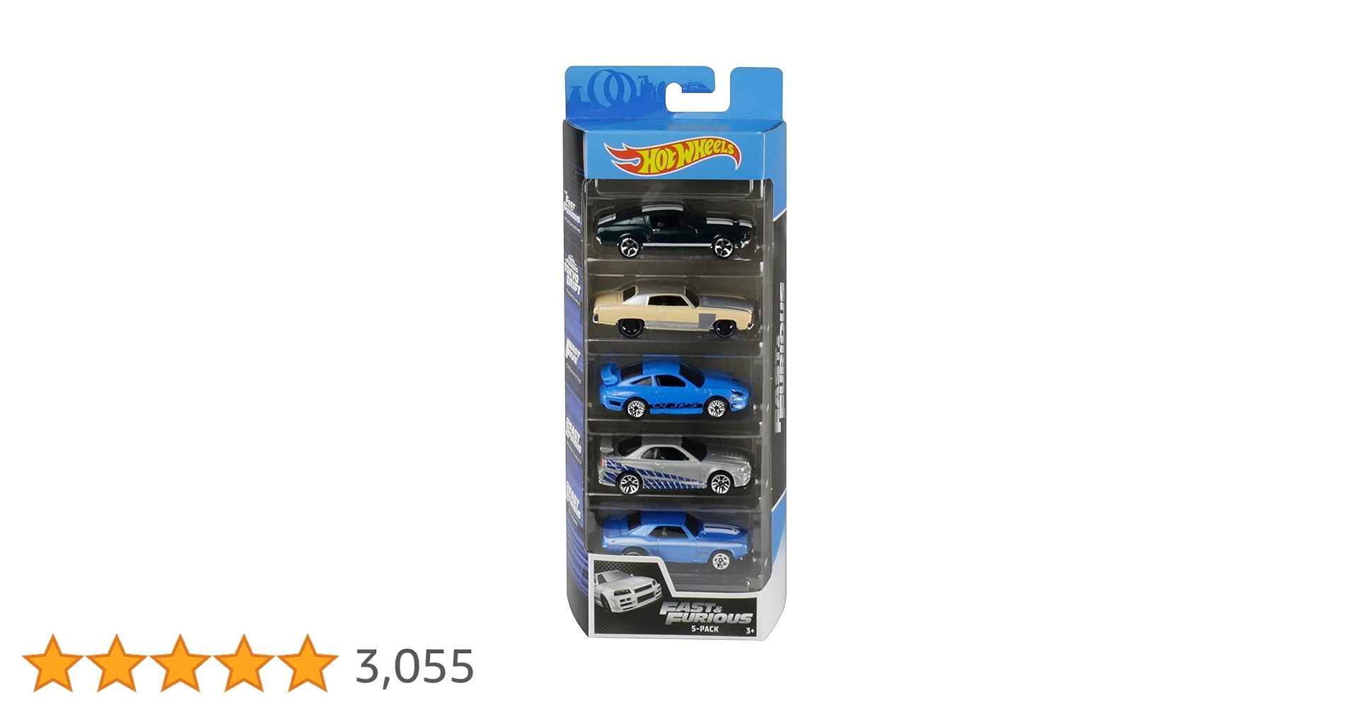 Hot Wheels Fast & Furious 5台セット Hot Wheels Fast & Furious 5-Pack 1:64 Scale Vehicles Instant